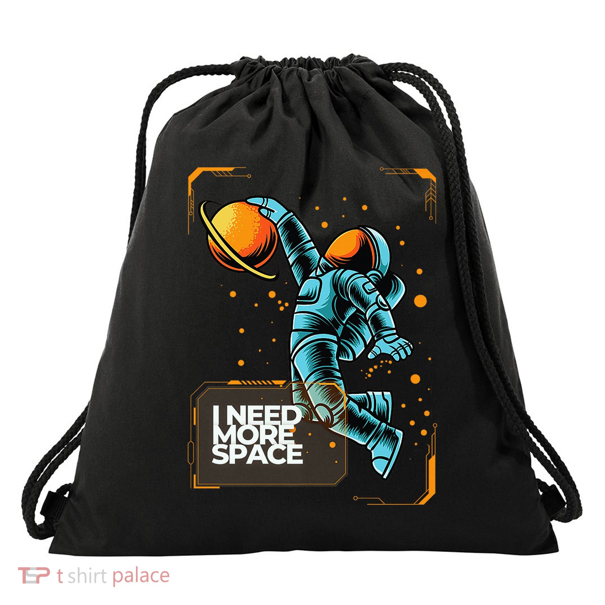 I Need More Space Drawstring Bag