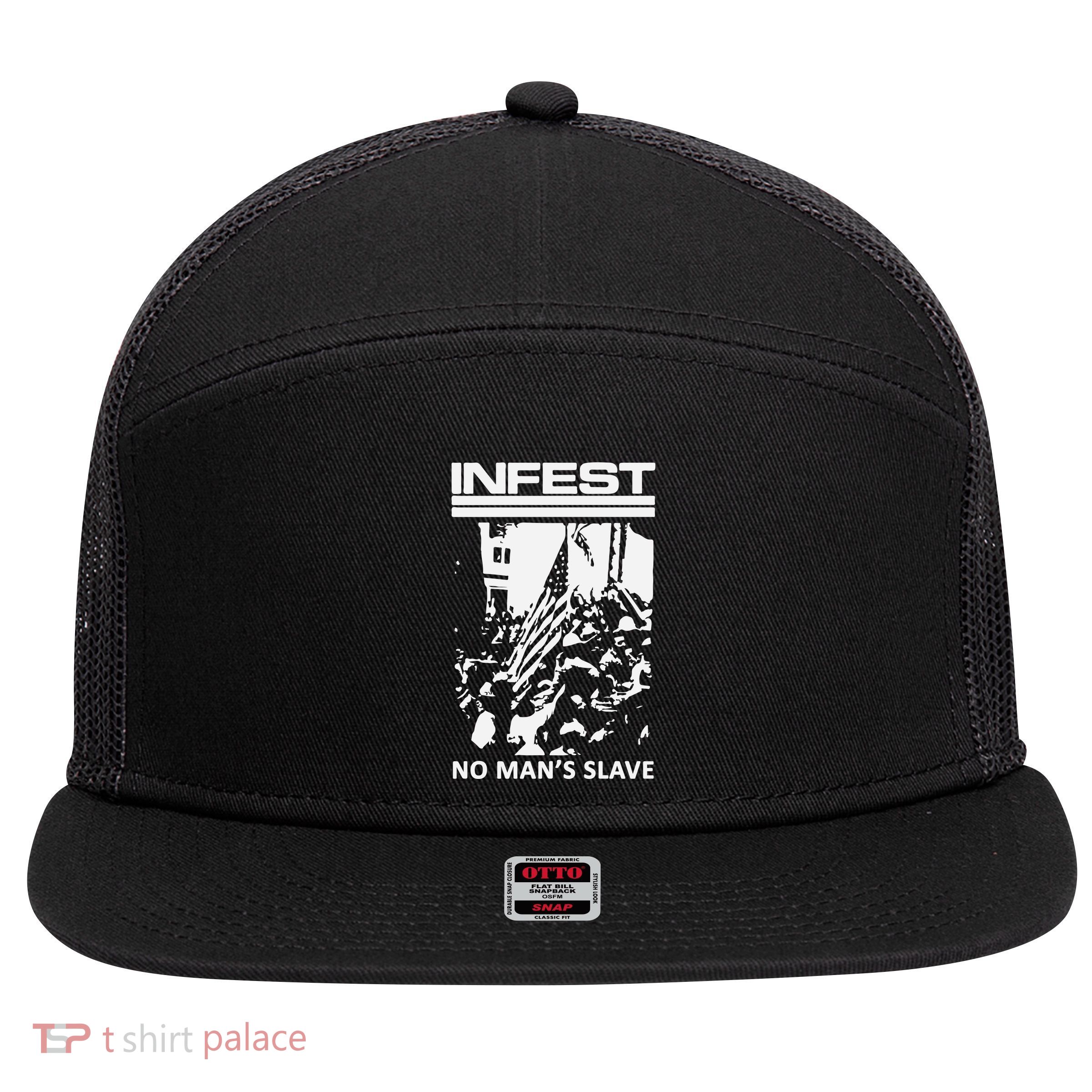 Infest No Mans Slave 7 Panel Mesh Trucker Snapback Hat