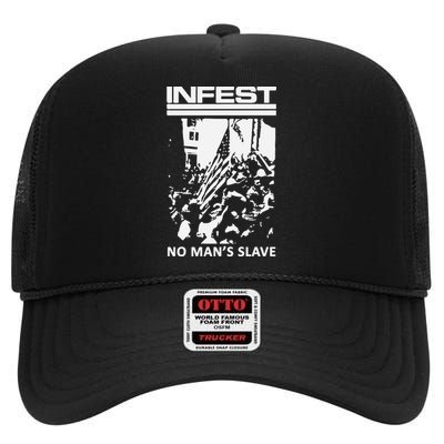 Infest No Mans Slave High Crown Mesh Back Trucker Hat