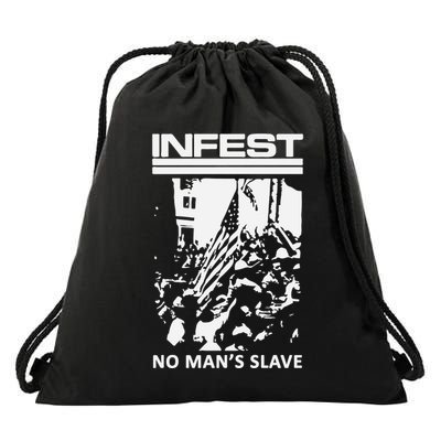 Infest No Mans Slave Drawstring Bag