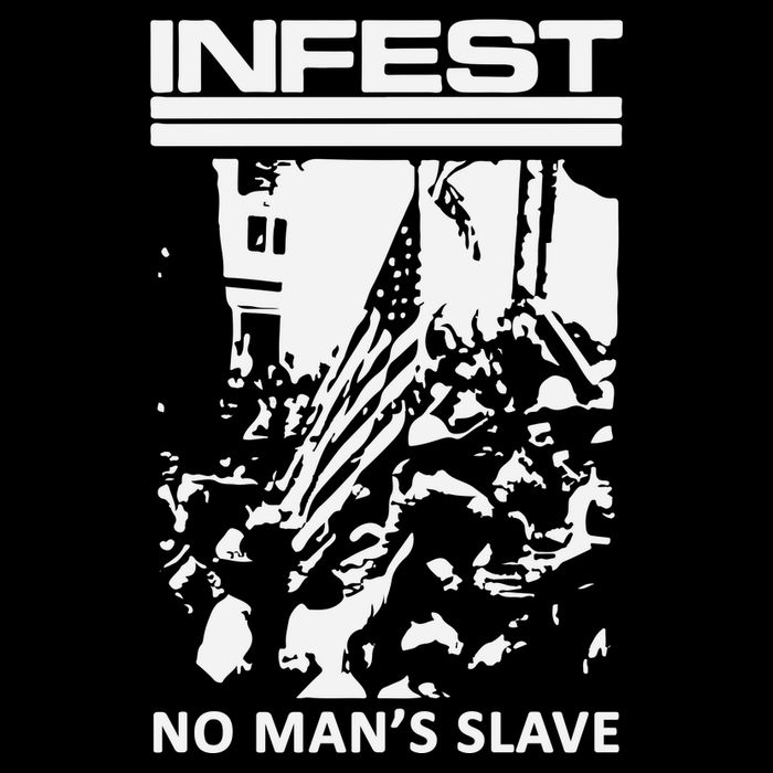 Infest No Mans Slave Drawstring Bag