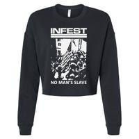 Infest No Mans Slave Cropped Pullover Crew