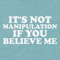 Its Not Manipulation If You Believe Me Sueded Cloud Jersey T-Shirt