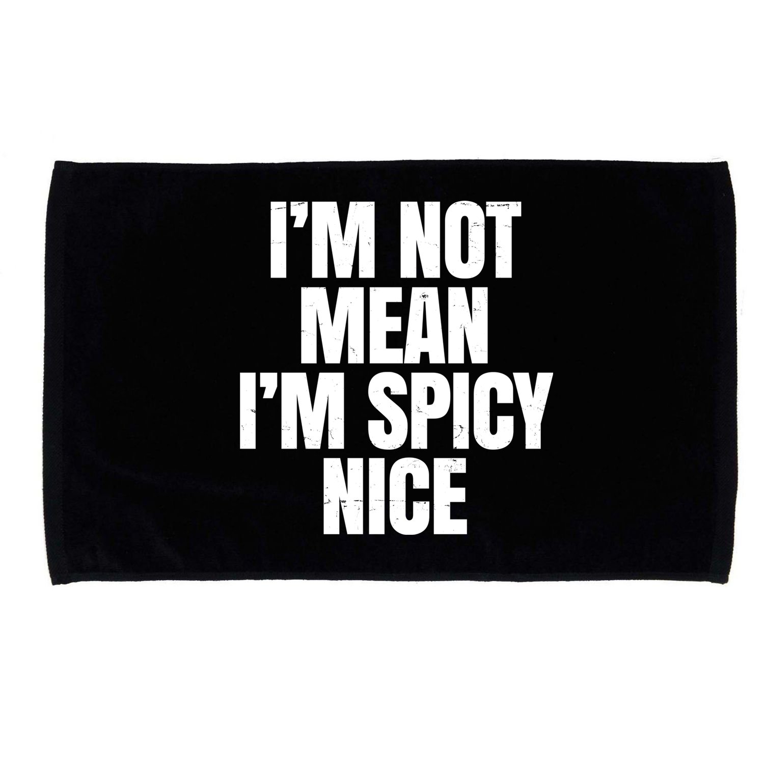 Im Not Mean Im Spicy Nice Funny Microfiber Hand Towel