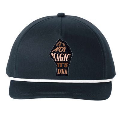 IT'S NOT MAGIC, IT'S DNA Snapback Five-Panel Rope Hat