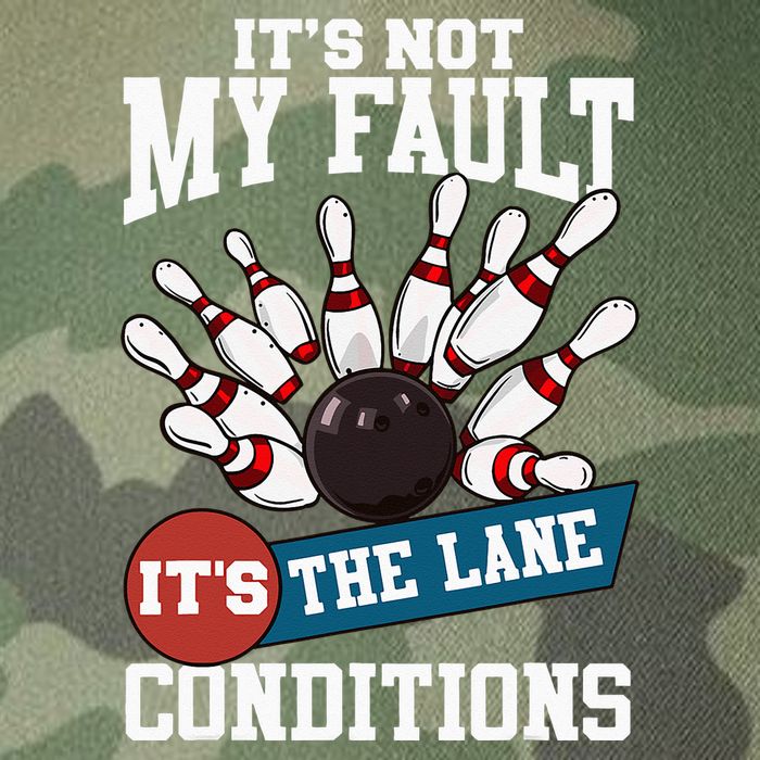 It's Not My Fault Lane Conditions Funny Bowling Team Bowler Legacy Tie Dye Trucker Hat