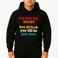 I’m Not Mr Right But Ill F You Till He Gets Here Hoodie