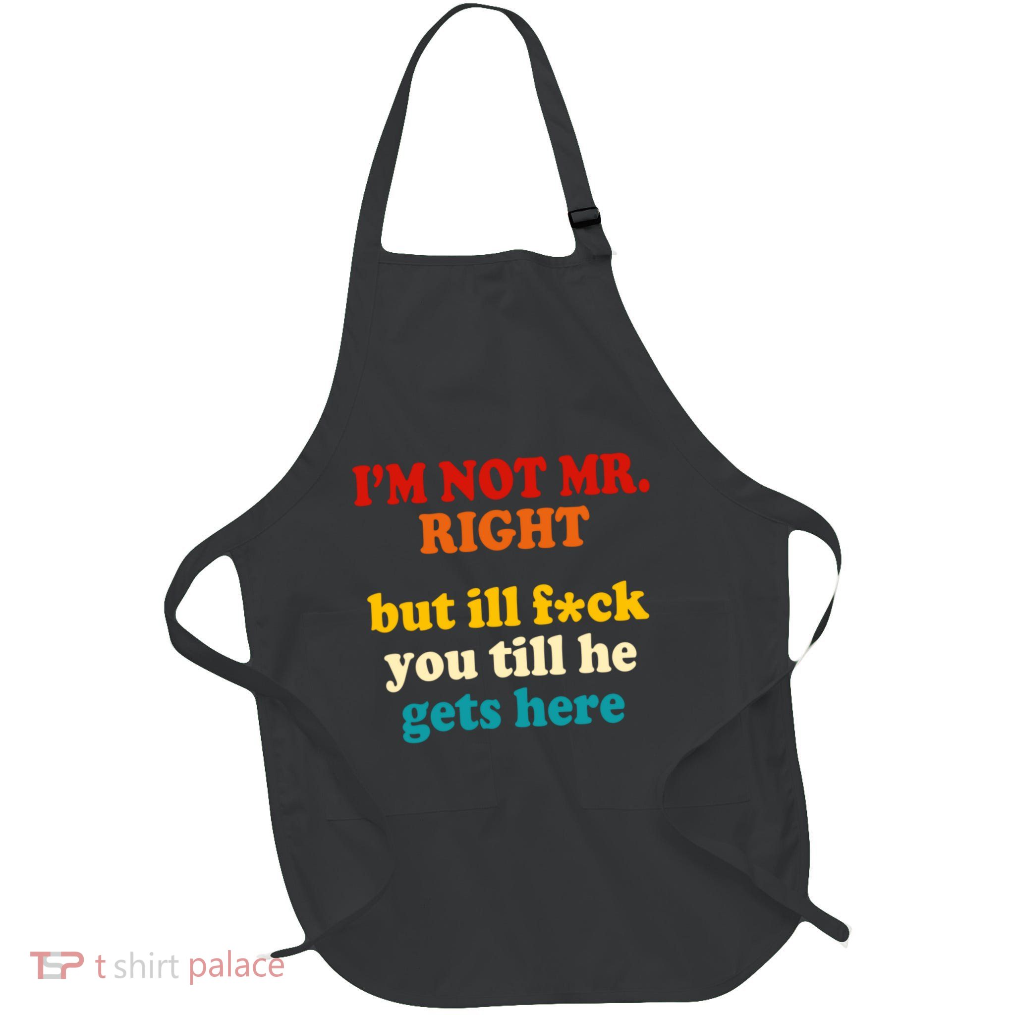 I’m Not Mr Right But Ill F You Till He Gets Here Apron
