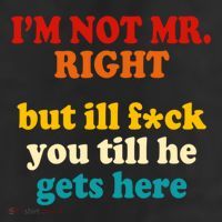 I’m Not Mr Right But Ill F You Till He Gets Here Beanie