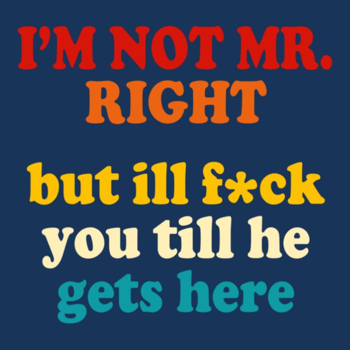 I’m Not Mr Right But Ill F You Till He Gets Here Infant Baby Jersey Bodysuit