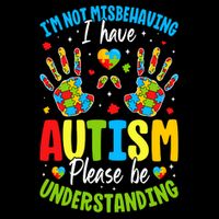 I'm Not Misbehaving, I Have Autism Cooling Performance Crew T-Shirt