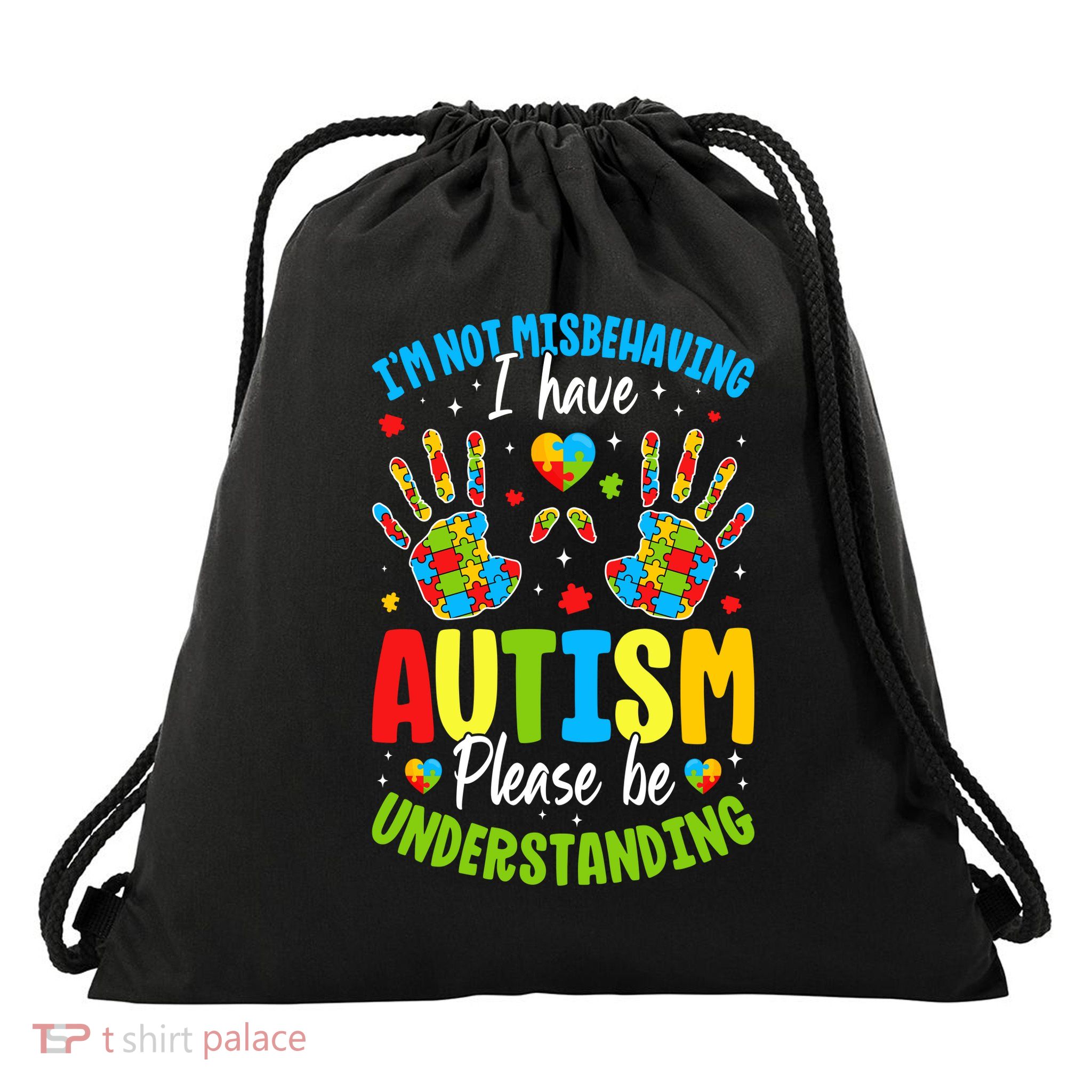 I'm Not Misbehaving, I Have Autism Drawstring Bag