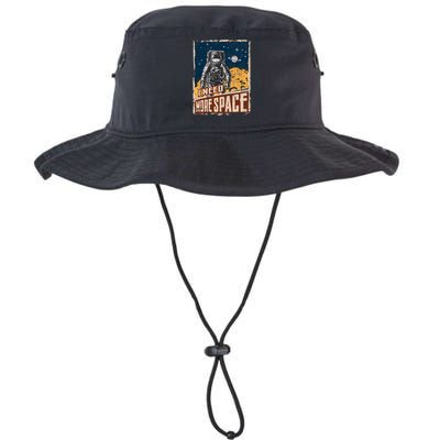 I Need More Space Universe Planets Astronaut Legacy Cool Fit Booney Bucket Hat