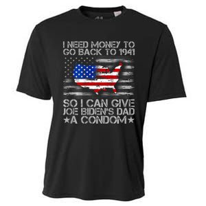 I Need Money To Go Back To 1941 Funny Joe Biden Cooling Performance Crew T-Shirt