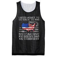 I Need Money To Go Back To 1941 Funny Joe Biden Mesh Reversible Basketball Jersey Tank