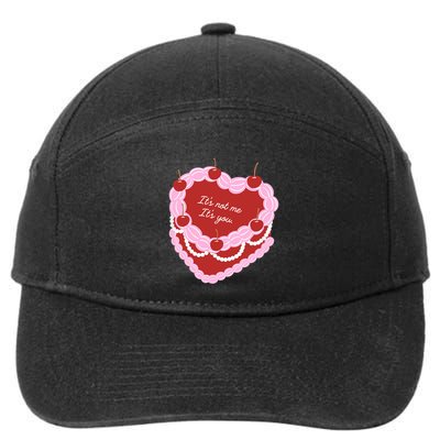 Its Not Me Its You Heart Cake 7-Panel Snapback Hat