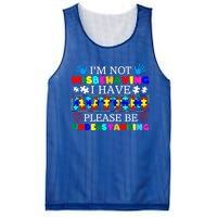 IM Not Misbehaving I Have Autism Asd Autism Warriors Cool Gift Mesh Reversible Basketball Jersey Tank