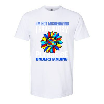 IM Not Misbehaving I Have Autism Awareness Autistic Gift Softstyle CVC T-Shirt