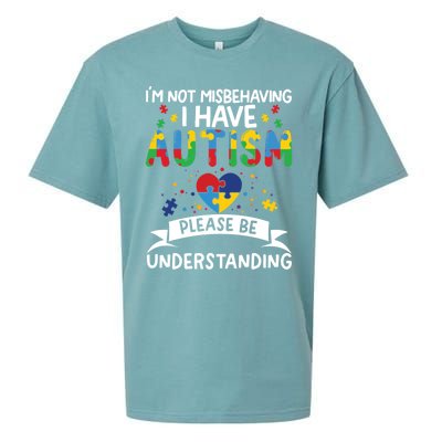 IM Not Misbehaving I Have Autism Please Be Understanding Cute Gift Sueded Cloud Jersey T-Shirt