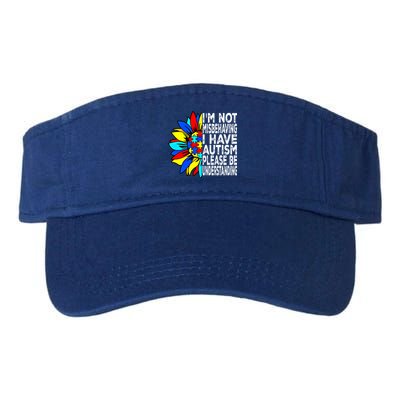 IM Not Misbehaving I Have Autism Awareness Autistic Gift Valucap Bio-Washed Visor