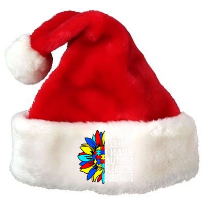 IM Not Misbehaving I Have Autism Awareness Autistic Gift Premium Christmas Santa Hat