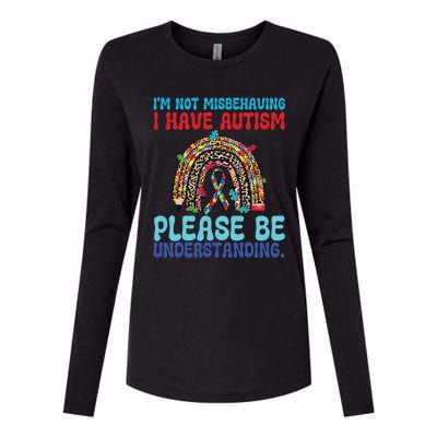 IM Not Misbehaving I Have Autism Please Be Understanding Gift Womens Cotton Relaxed Long Sleeve T-Shirt