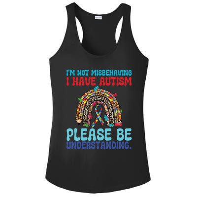 IM Not Misbehaving I Have Autism Please Be Understanding Gift Ladies PosiCharge Competitor Racerback Tank