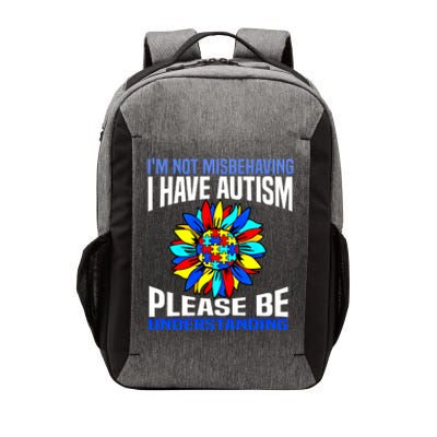 IM Not Misbehaving I Have Autism Awareness Autistic Meaningful Gift Vector Backpack