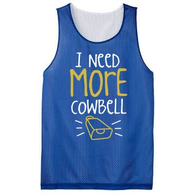 I Need More Cowbell Cattle Farm Animal Cow Farmer Gift Mesh Reversible Basketball Jersey Tank