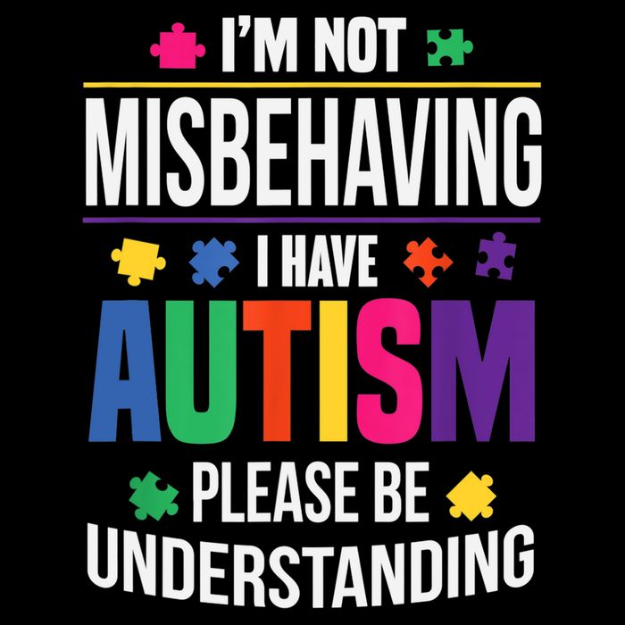 I'm Not Misbehaving Gift I Have Autism Please Understand Gift Flat Bill Trucker Hat