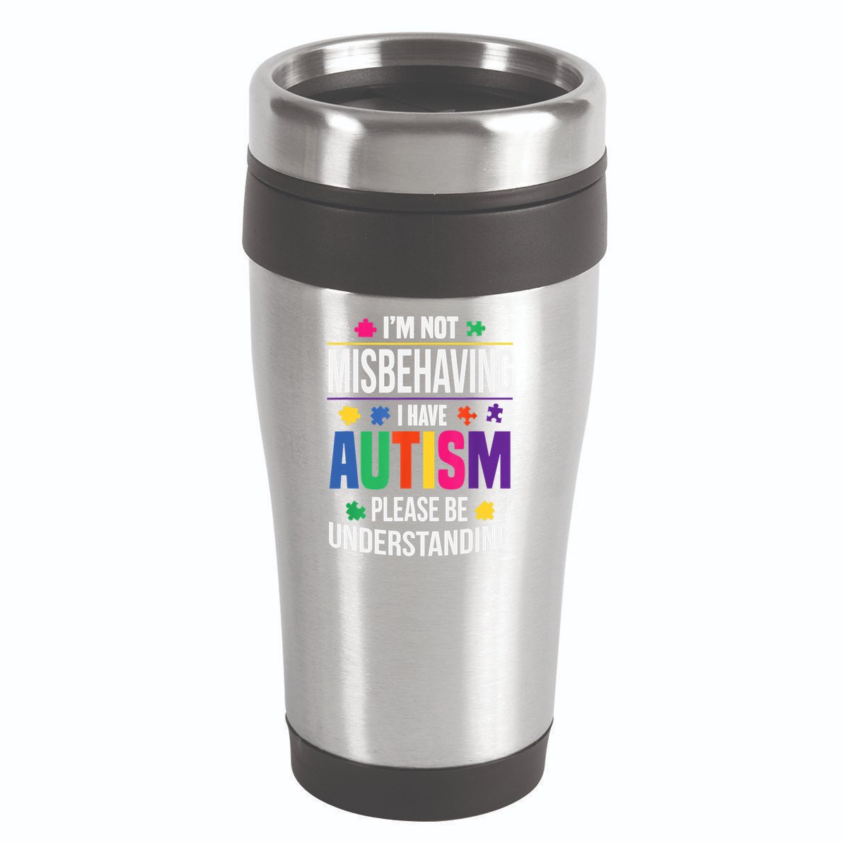 I'm Not Misbehaving Gift I Have Autism Please Understand Gift 16oz Travel Tumbler