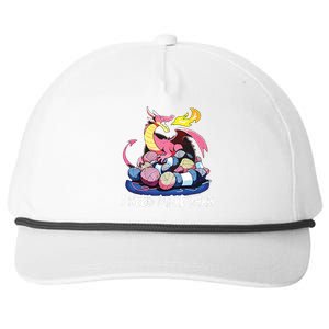 I Need More Yarn Funny Dragon Knitting Quilting Snapback Five-Panel Rope Hat