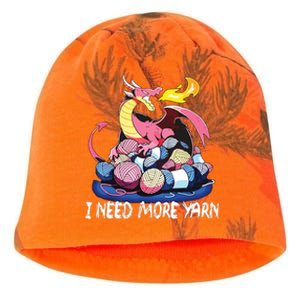 I Need More Yarn Funny Dragon Knitting Quilting Kati - Camo Knit Beanie