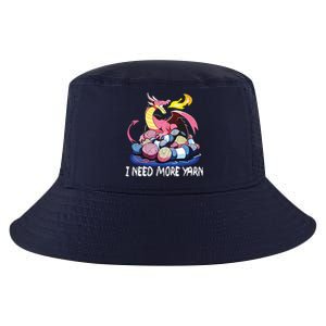 I Need More Yarn Funny Dragon Knitting Quilting Cool Comfort Performance Bucket Hat