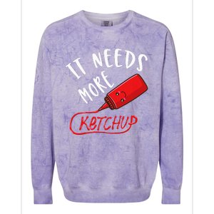 It Needs More K.E.T.C.H.U.P Colorblast Crewneck Sweatshirt