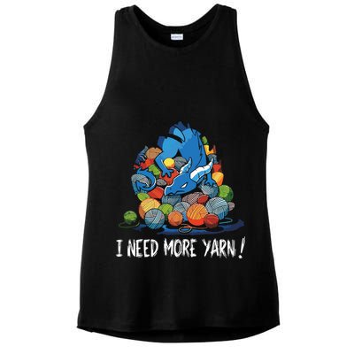 I Need More Yarn Dragon Ladies PosiCharge Tri-Blend Wicking Tank