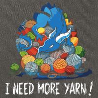I Need More Yarn Dragon Cotton Canvas Backpack