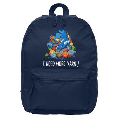 I Need More Yarn Dragon 16 in Basic Backpack
