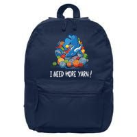 I Need More Yarn Dragon 16 in Basic Backpack