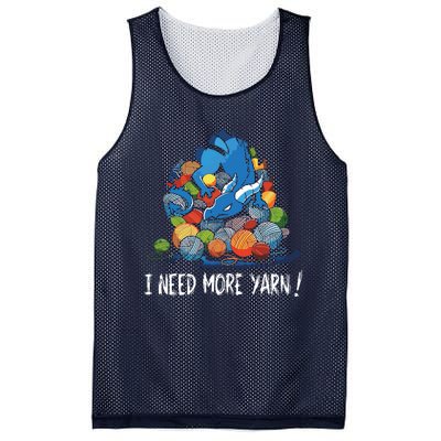 I Need More Yarn Dragon Mesh Reversible Basketball Jersey Tank