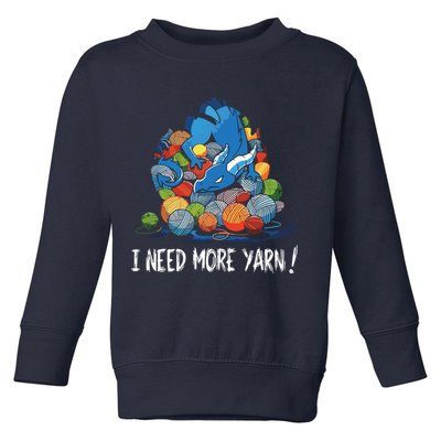 I Need More Yarn Dragon Toddler Sweatshirt
