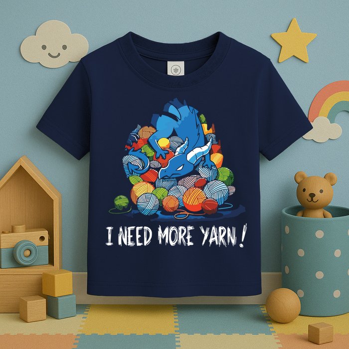 I Need More Yarn Dragon Toddler T-Shirt