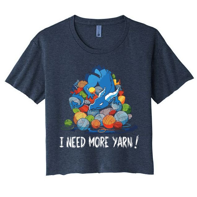 I Need More Yarn Dragon Crop Top