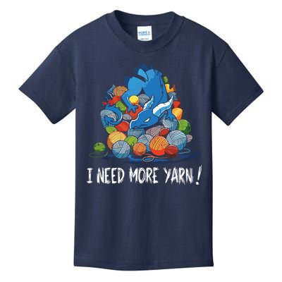 I Need More Yarn Dragon Kids T-Shirt