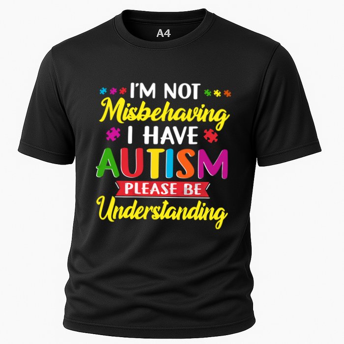 I'm Not Misbehaving I Have Autism Please Be Understanding Autism Awareness Month Performance Shirt
