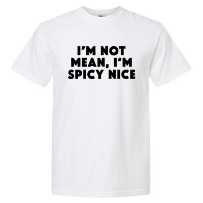 IM Not Mean IM Spicy Nice Funny Adult Humor Saying Garment-Dyed Heavyweight T-Shirt