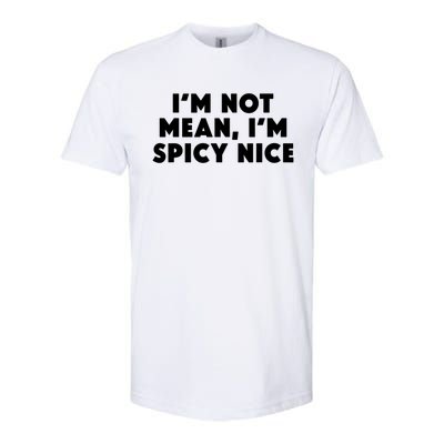 IM Not Mean IM Spicy Nice Funny Adult Humor Saying Softstyle CVC T-Shirt