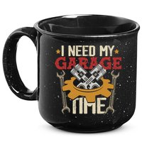 I Need My Garage Time Car Garage Auto Mechanic Car Lover 15oz Campfire Ceramic Mug
