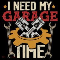 I Need My Garage Time Car Garage Auto Mechanic Car Lover Flatbill Hat
