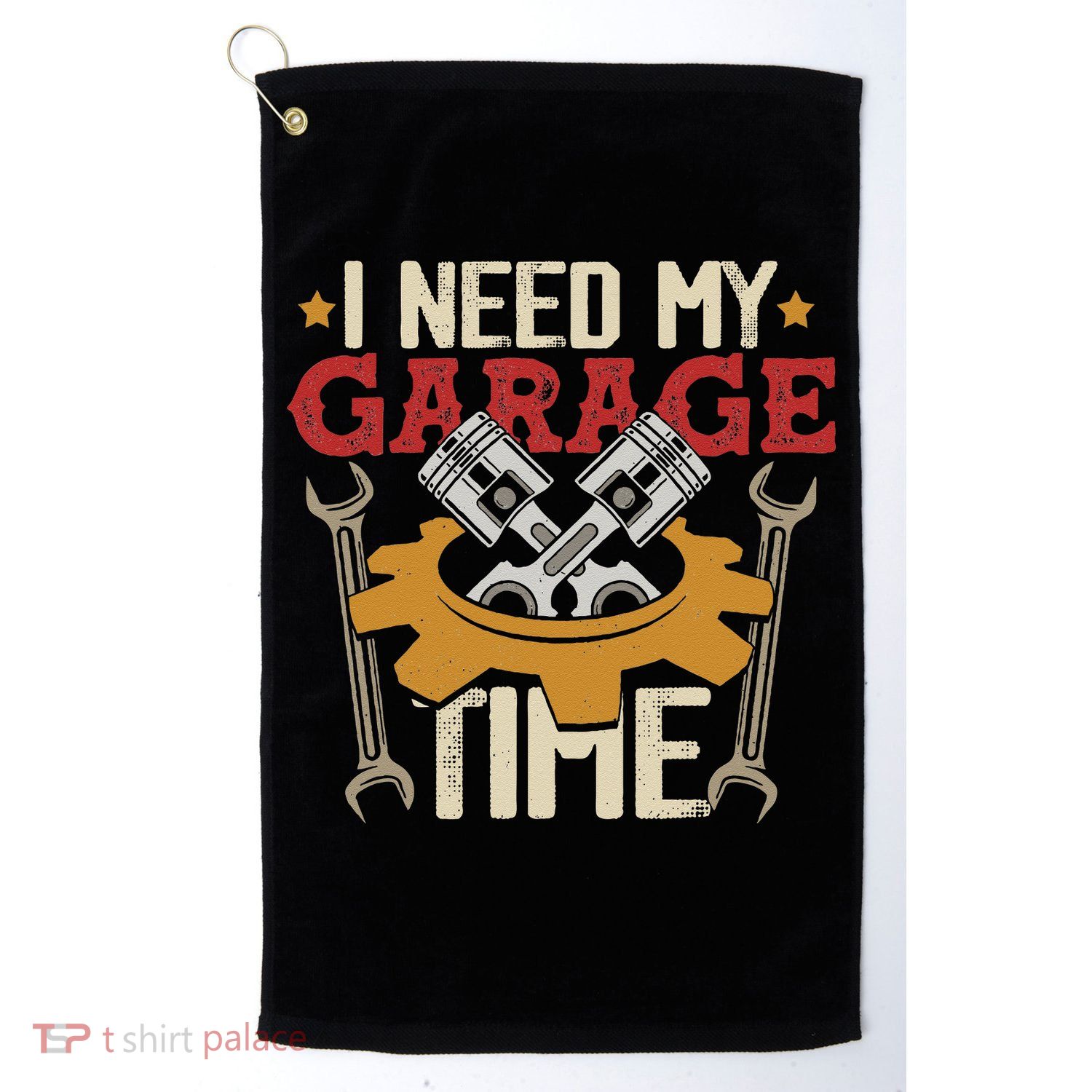 I Need My Garage Time Car Garage Auto Mechanic Car Lover Golf Towel